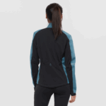 Women's Shell Jacket Agile Softshell Mallard Blue-Black - Image 2