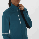 Women's Shell Jacket Agile Softshell Mallard Blue-Black - Image 5