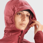 Women's Shell Jacket Bonatti Waterproof Earth Red-Cabernet-Apricot Ice - Image 3