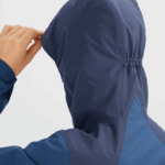 Women's Shell Jacket Essential Waterproof 2.5L Mood Indigo-Dark Denim - Image 3