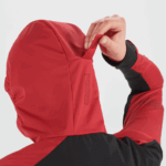 Women's Shell Jacket Light Shell Red Chili-Black - Image 3