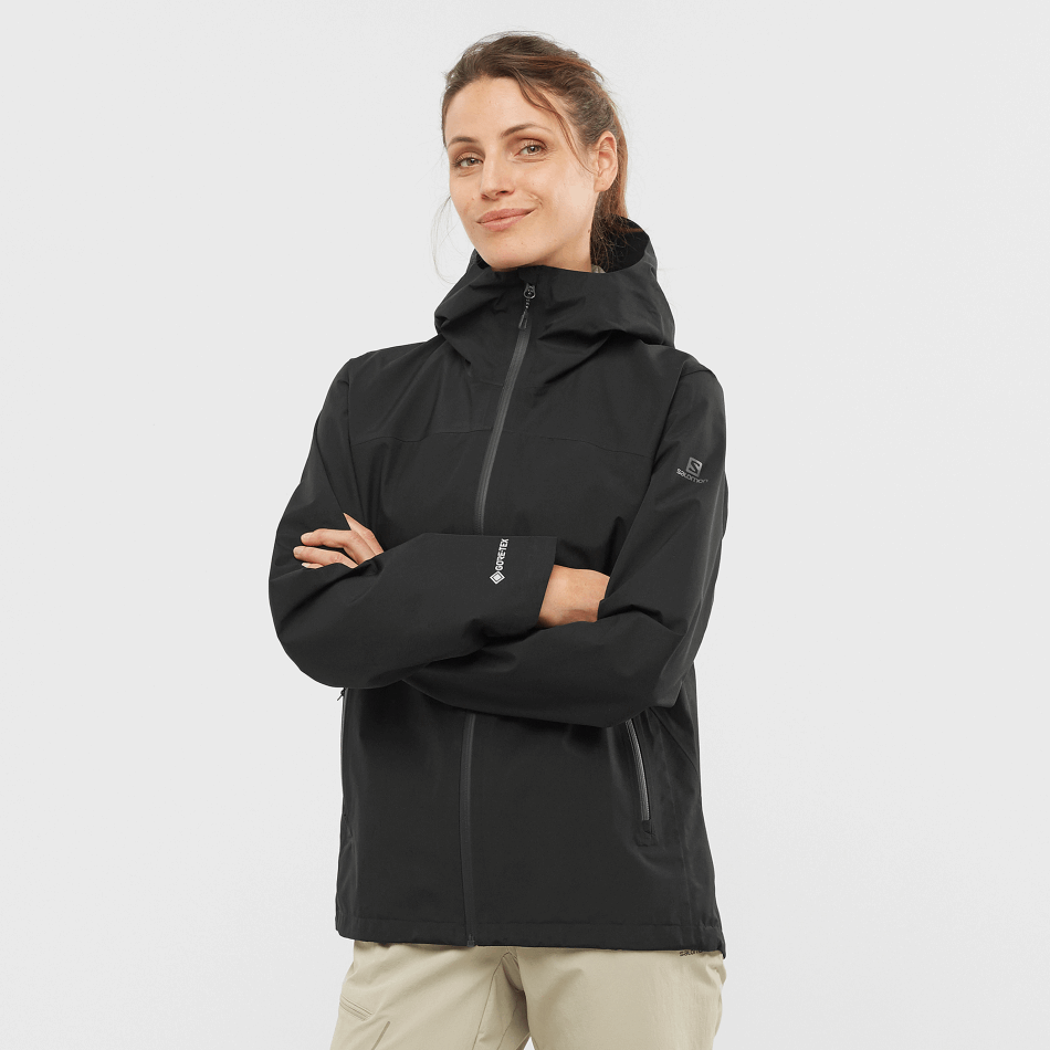 womens_shell_jacket_outline_gore_tex_2_5l_black.png Women's Shell Jacket Outline Gore-Tex 2.5L Black - Image 1