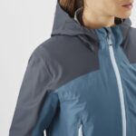 Women's Shell Jacket Outline Gore-Tex Hybrid Ebony-Mallard Blue - Image 5