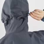 Women's Shell Jacket Outline Gore-Tex Hybrid Ebony-Mallard Blue - Image 7
