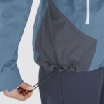 Women's Shell Jacket Outline Gore-Tex Hybrid Ebony-Mallard Blue - Image 8