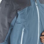 Women's Shell Jacket Outline Gore-Tex Hybrid Ebony-Mallard Blue - Image 10