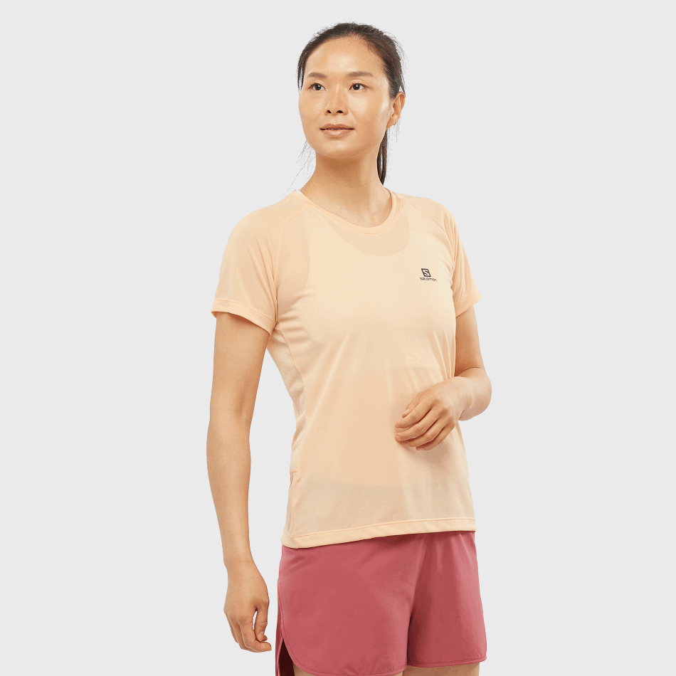 womens_short_sleeve_t_shirt_cross_rebel_apricot_ice.png Women's Short Sleeve T-Shirt Cross Rebel Apricot Ice - Image 1