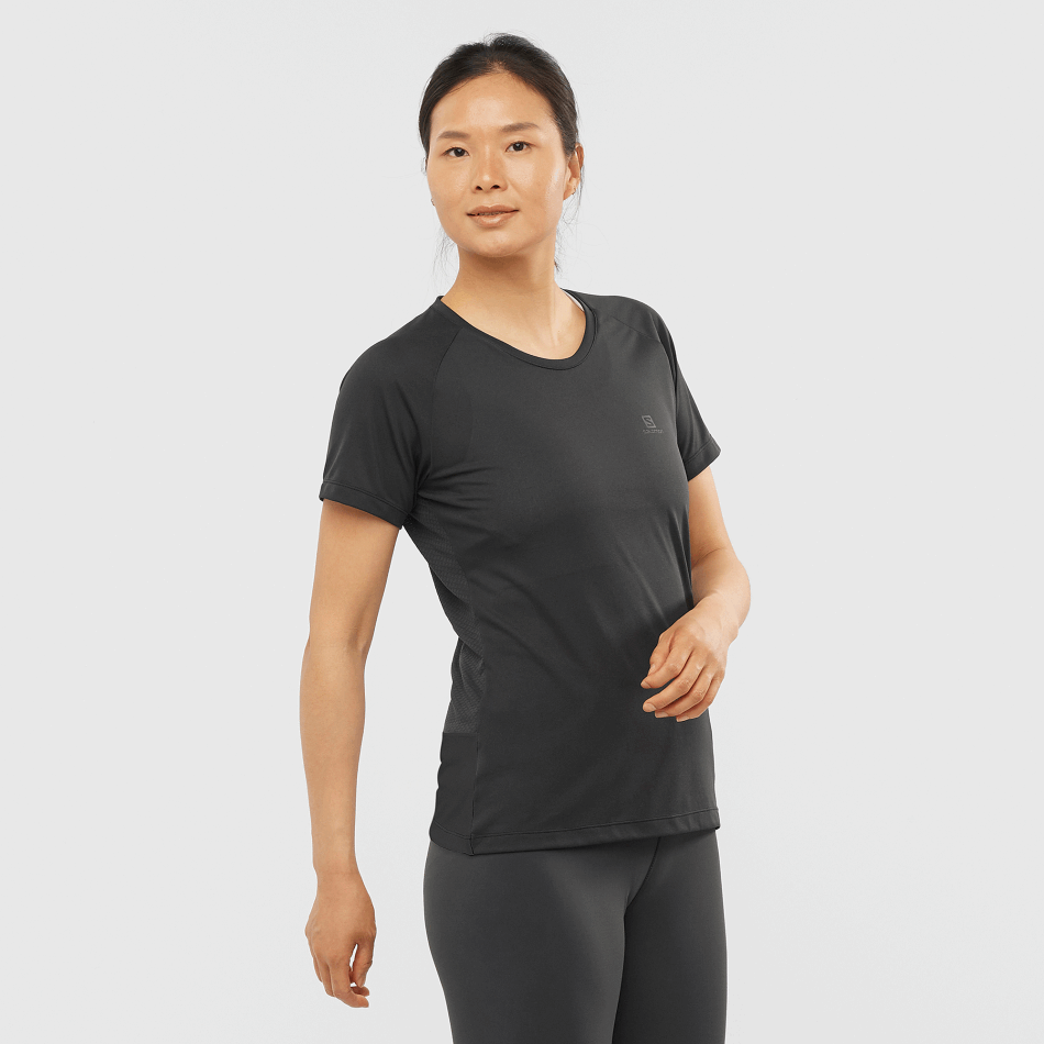 womens_short_sleeve_t_shirt_cross_rebel_black.png Women's Short Sleeve T-Shirt Cross Rebel Black - Image 1