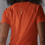 Women's Short Sleeve T-Shirt Cross Run Fiery Red - Image 3