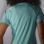 Women's Short Sleeve T-Shirt Cross Run Pacific-Heather - Image 3