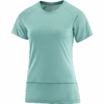Women's Short Sleeve T-Shirt Cross Run Pacific-Heather - Image 4
