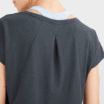Women's Short Sleeve T-Shirt Essential Shaped Ebony - Image 3