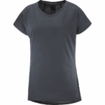 Women's Short Sleeve T-Shirt Essential Shaped Ebony - Image 4