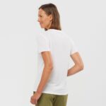 Women's Short Sleeve T-Shirt Essential Tencel White - Image 3
