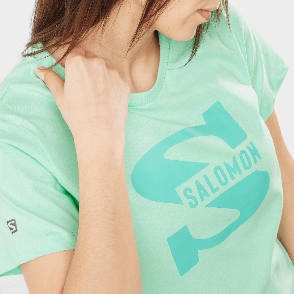 Women's Short Sleeve T-Shirt Outlife Big Logo Beach Glass - Image 3