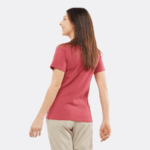 Women's Short Sleeve T-Shirt Outlife Big Logo Earth Red - Image 2