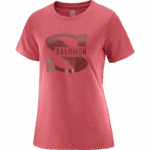 Women's Short Sleeve T-Shirt Outlife Big Logo Earth Red - Image 4
