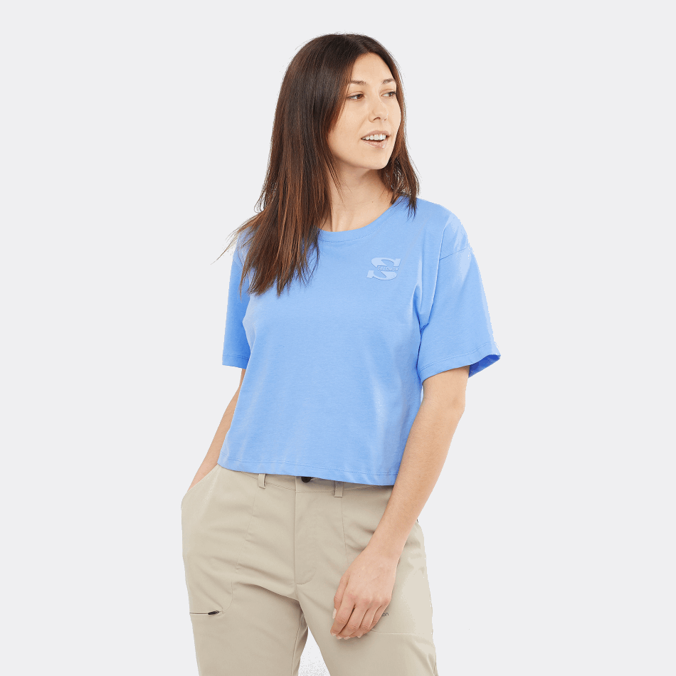 womens_short_sleeve_t_shirt_outlife_crop_logo_provence.png Women's Short Sleeve T-Shirt Outlife Crop Logo Provence - Image 1