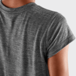 Women's Short Sleeve T-Shirt Outlife Merino Blend Black - Image 3