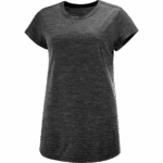 Women's Short Sleeve T-Shirt Outlife Merino Blend Black - Image 4