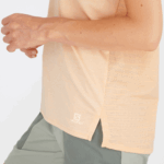 Women's Short Sleeve T-Shirt Outline Summer Apricot Ice - Image 3