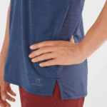 Women's Short Sleeve T-Shirt Outline Summer Mood Indigo - Image 3