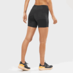 Women's Short Tights Cross Run 5'' Black - Image 2