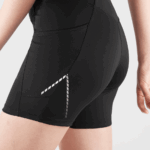 Women's Short Tights Cross Run 5'' Black - Image 3