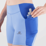 Women's Short Tights Cross Run 5'' Nautical Blue-Provence - Image 4