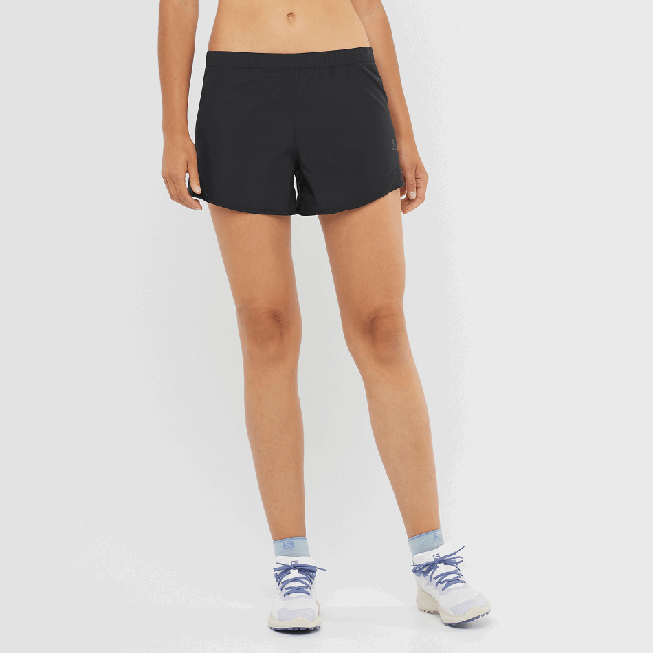womens_shorts_cross_rebel_4_black.png Women's Shorts Cross Rebel 4'' Black - Image 1