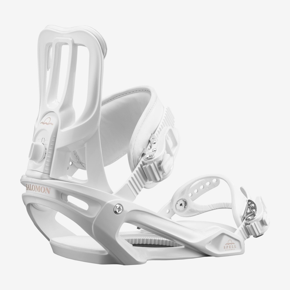 womens_snowboard_bindings_spell_white.jpg Women's Snowboard Bindings Spell White - Image 1
