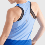 Women's Tank Cross Run Provence-Heather-Nautical Blue - Image 3