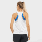 Women's Tank Cross Run White - Image 2