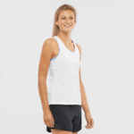 Women's Tank Cross Run White