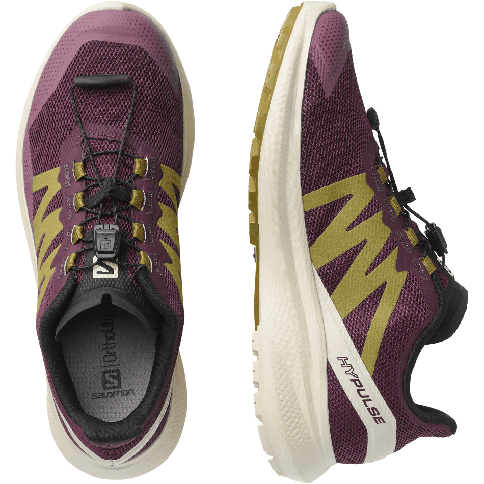 Women's Trail Running Shoes Hypulse Grape Wine-Rainy Day-Green Moss - Image 6
