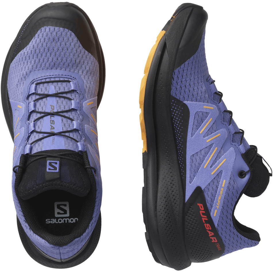 Women's Trail Running Shoes Pulsar Trail Velvet-Black-Blazing Orange - Image 6