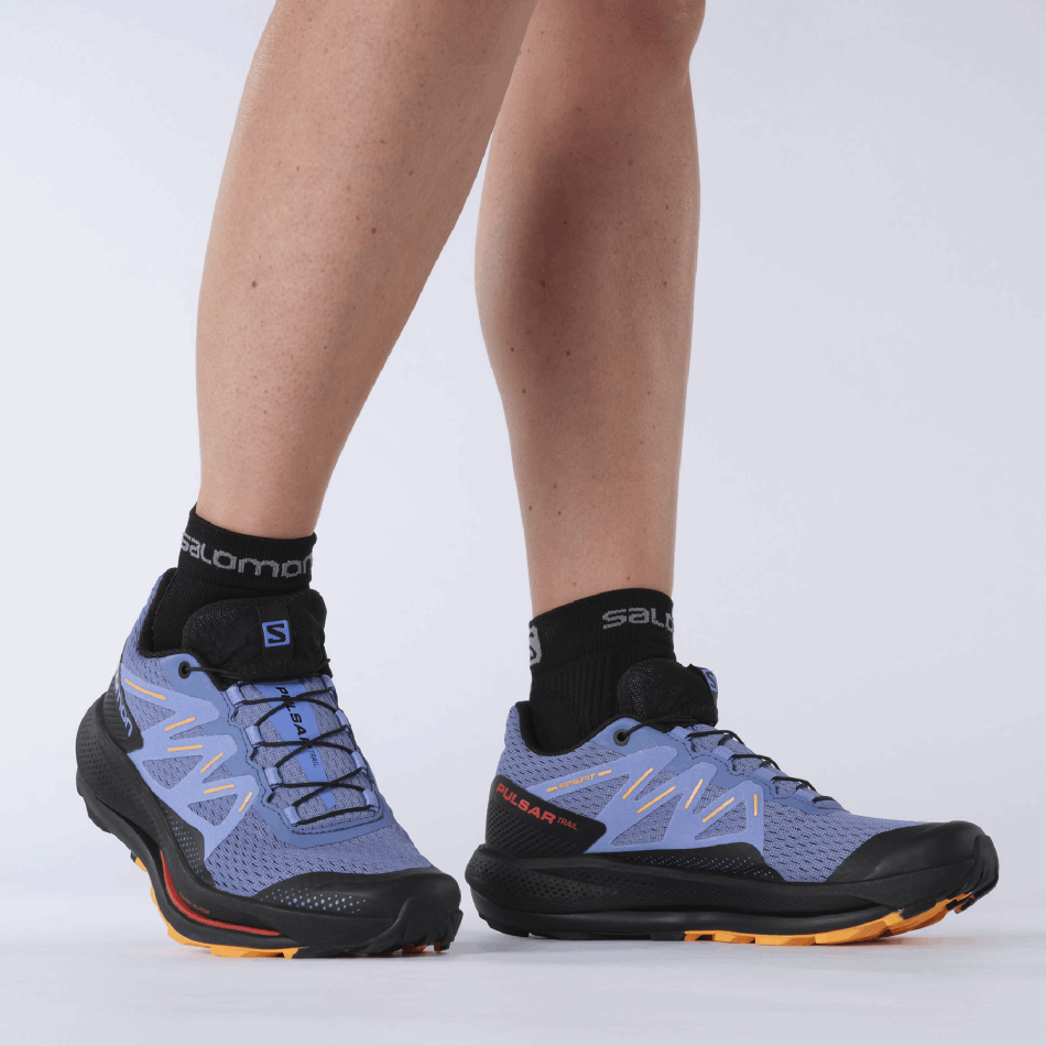 Women's Trail Running Shoes Pulsar Trail Velvet-Black-Blazing Orange - Image 7