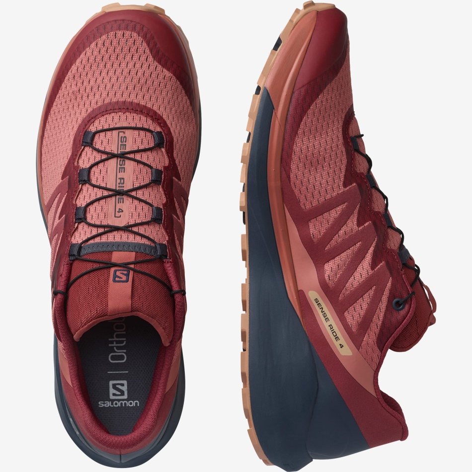 Women's Trail Running Shoes Sense Ride 4 Brick Dust-India Ink-Sirocco - Image 6