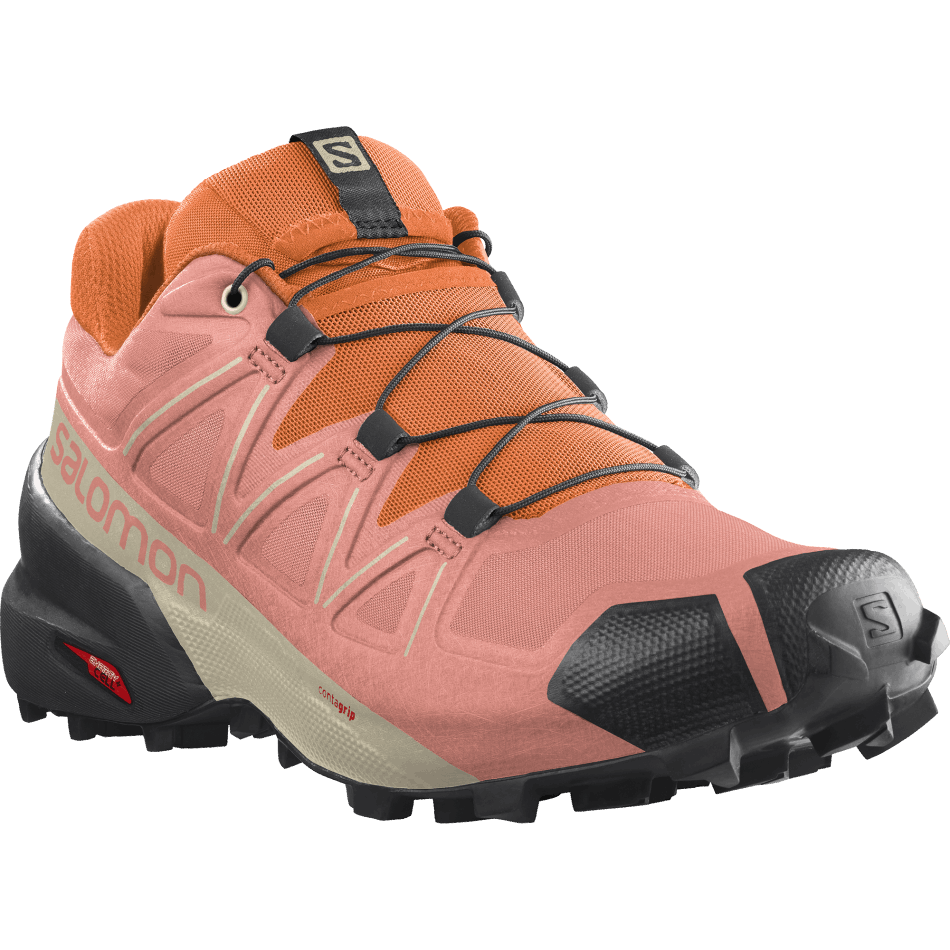 Women's Trail Running Shoes Speedcross 5 Dahlia-Black-Vibrant Orange - Image 2