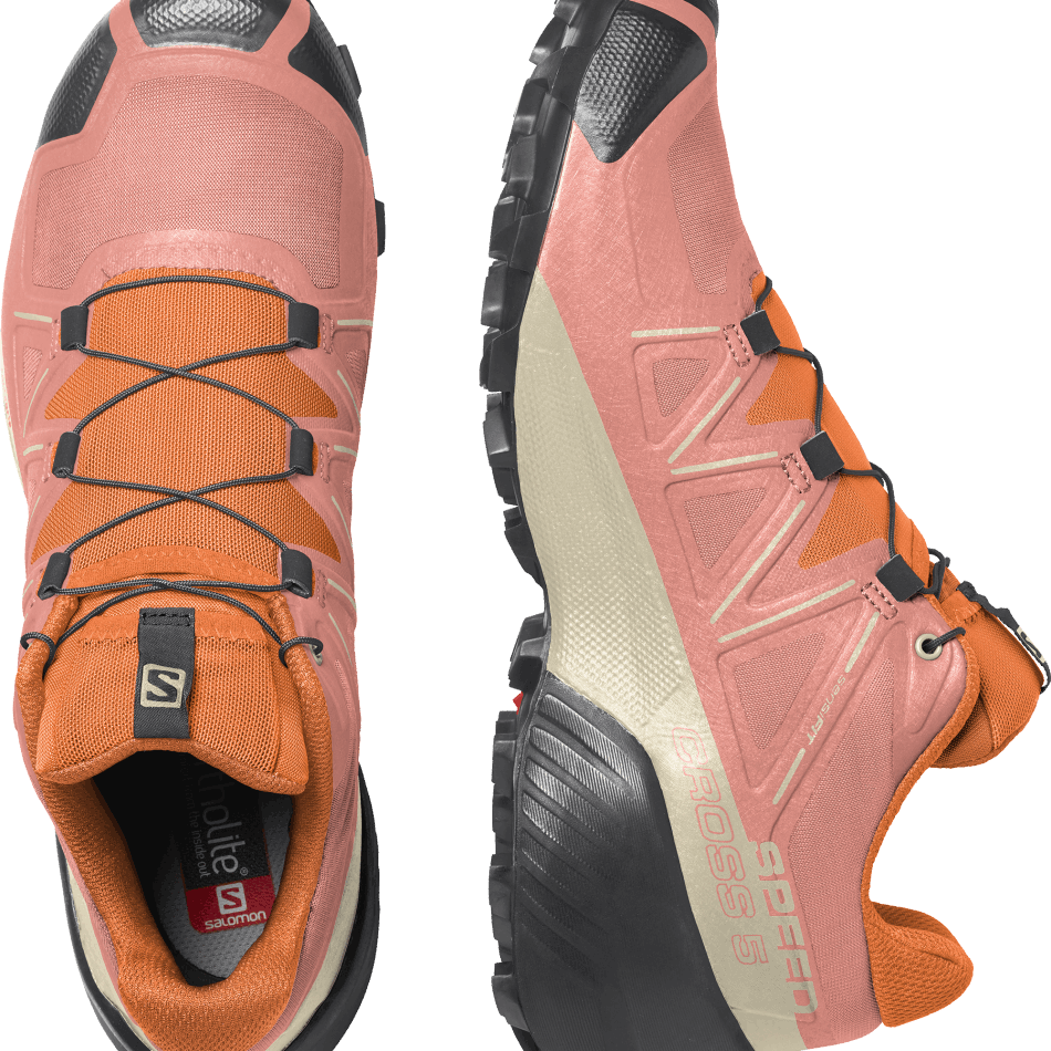 Women's Trail Running Shoes Speedcross 5 Dahlia-Black-Vibrant Orange - Image 6