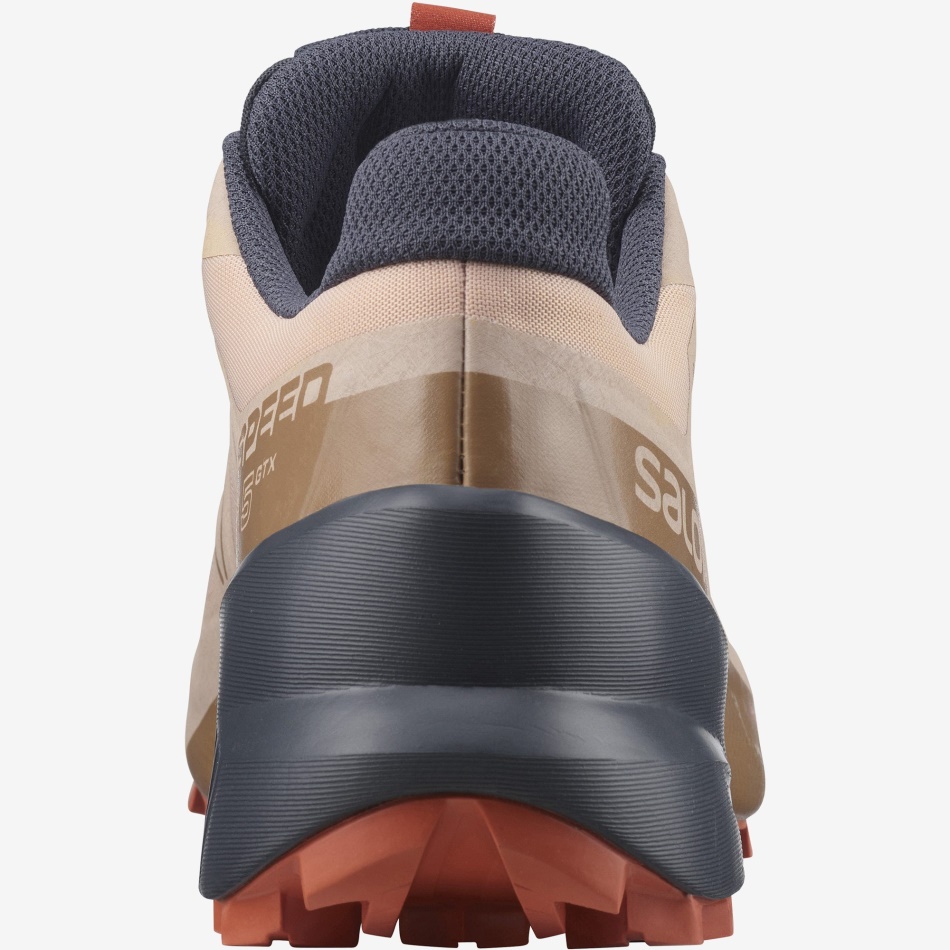 Women's Trail Running Shoes Speedcross 5 Gore-Tex Sirocco-Mousse-Mecca Orange - Image 3