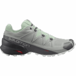 Women's Trail Running Shoes Speedcross 5 Wrought Iron-Spray-White