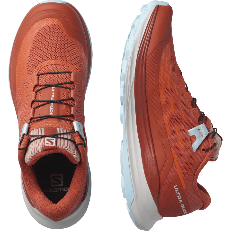 Women's Trail Running Shoes Ultra Glide Orange-Red Orange-Crystal Blue - Image 6