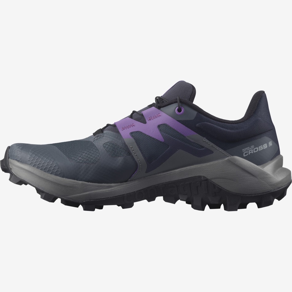 Women's Trail Running Shoes Wildcross 2 Ink-Quiet Shade-Royal Lilac - Image 5