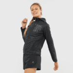 Women's Wind Jacket Bonatti Cross Wind Jet Black-White