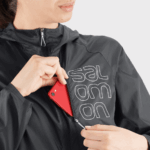 Women's Wind Jacket Bonatti Cross Wind Jet Black-White - Image 6
