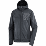 Women's Wind Jacket Bonatti Cross Wind Jet Black-White - Image 9