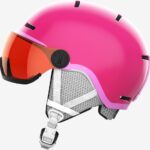 Junior-Kids' Helmet Grom Visor Glossy-Pink - Image 5