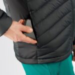 Men's Full Zip Midlayer Jacket Essential Xwarm Down Black - Image 6