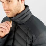 Men's Full Zip Midlayer Jacket Essential Xwarm Down Black - Image 9
